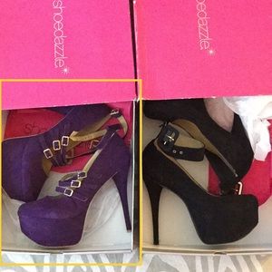Shoe Dazzle Shoes - Purple platform heels Shoe Dazzle Shoes - Purple platform heels